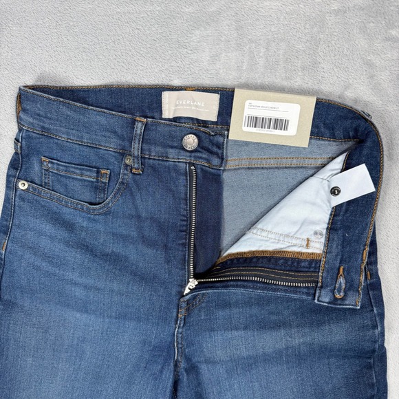 Everlane Women'The Authentic Stretch Slim Bootcut Jeana Indigo Wash Size 27 - Picture 4 of 11